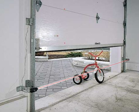 Garage Door closing on a child bicycle