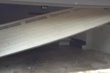 Broken garage door